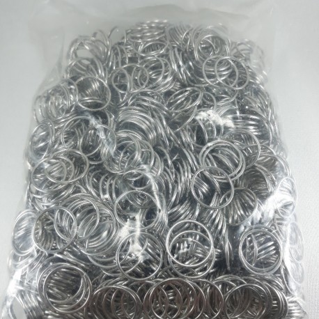 Kółko metalowe 18mm/1000szt srebro 2127 - 14422