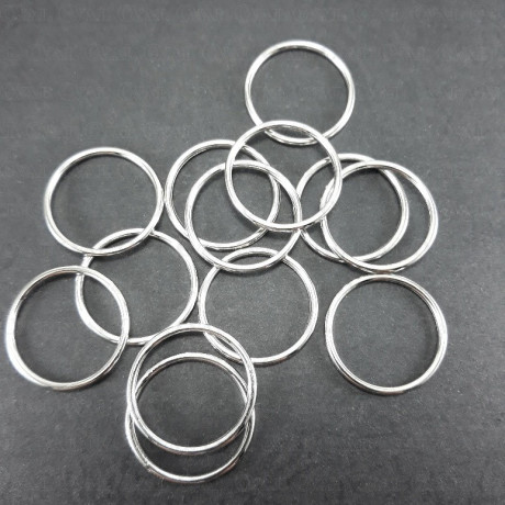 Metal rings 18mm/1000 pcs silver 2127