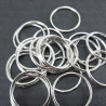 Metal rings 18mm/1000 pcs silver 2127