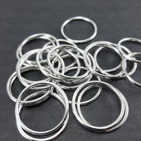 Metal rings 18mm/1000 pcs silver 2127