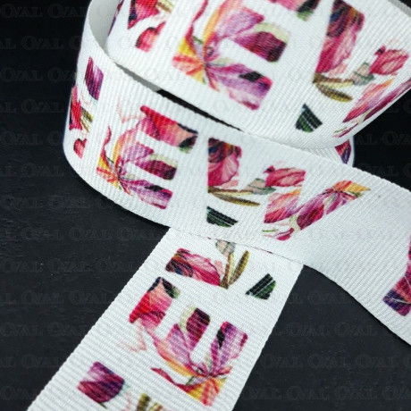 Decorative tape with inscriptions 30mm/1 or 50m 1845