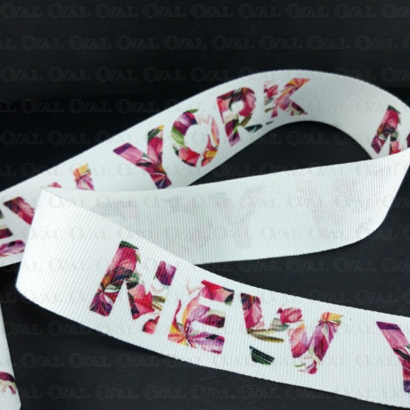 Decorative tape with inscriptions 30mm/1 or 50m 1845