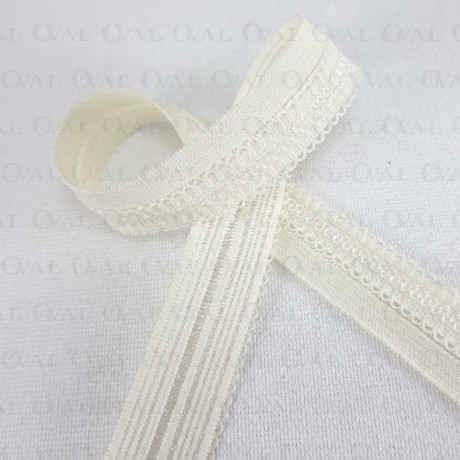 Broken elastic 13mm/1m ecru 3019