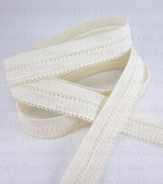 Guma łamana 16mm/1m  ecru 3019