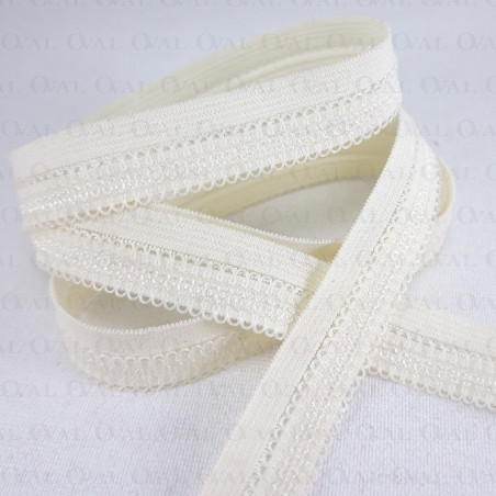Broken elastic 13mm/1m ecru 3019