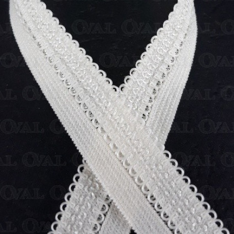 Broken elastic 13mm/1m ecru 3019