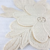 Embroidered ecru applique 1793