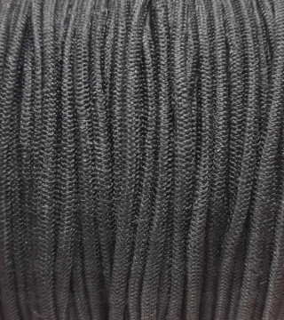 Round elastic 3mm / 5m or 100m black 511