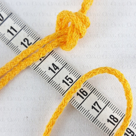 Sznurek bawełniany 3mm/100m żółty 3029