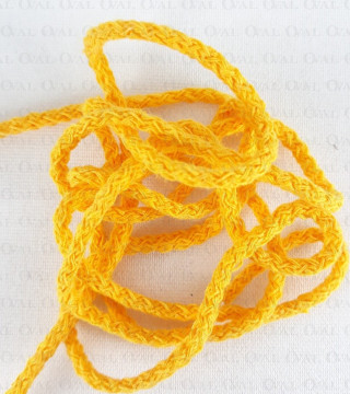 3mm/100m yellow cotton cord 3029