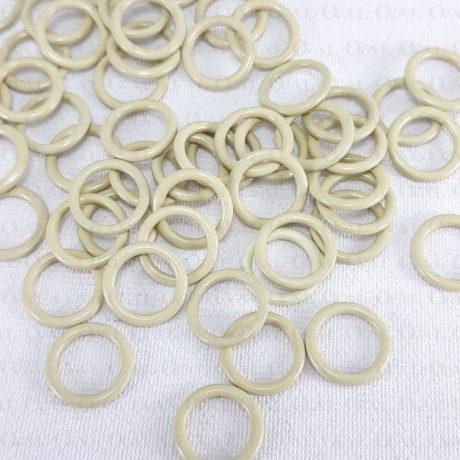 8mm strap rings / 10 or 100 pcs beige 3034