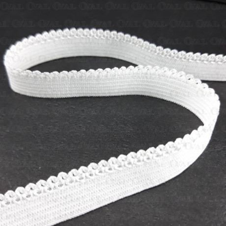 White lingerie elastic 12mm / 1m 2545
