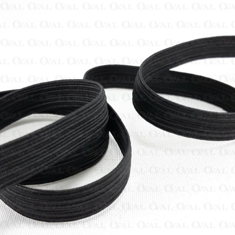 Guma w oplocie 7mm/100m czarna  3056