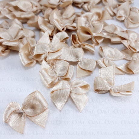 Decorative Beige Bow 10 or 100 pcs 254