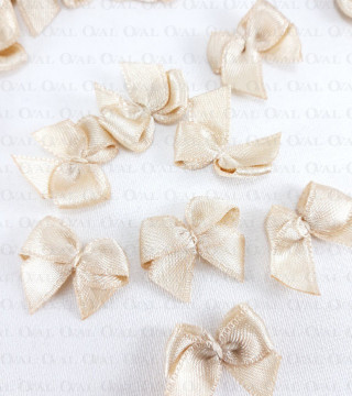 Decorative Beige Bow 10 or 100 pcs 254