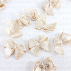 Kokardka Ozdobna beż10 lub 100szt 254 Kokardka Ozdobna beż10 lub 100szt 254