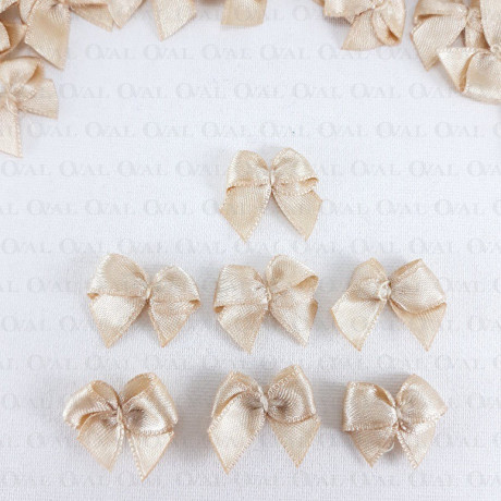 Decorative Beige Bow 10 or 100 pcs 254