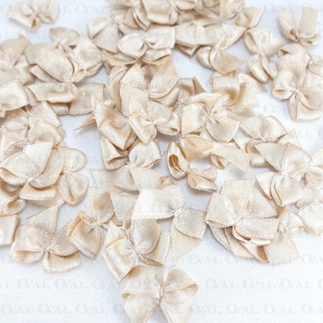 Decorative Beige Bow 10 or 100 pcs 254