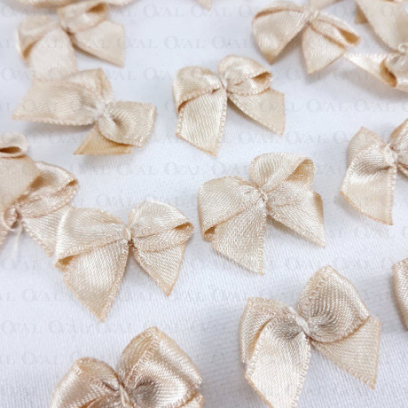 Decorative Beige Bow 10 or 100 pcs 254