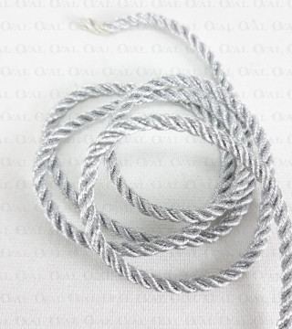 Sznurek ozdobny srebrny 3mm,4mm nr 2162