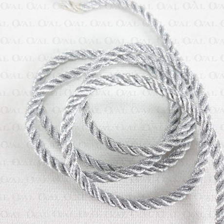 Decorative silver cord 3mm/27m 3064