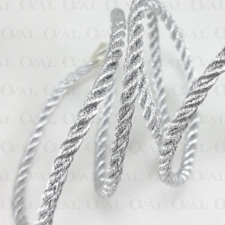 Sznurek ozdobny srebrny 3mm,4mm nr 2162