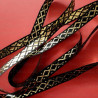 Decorative black and gold ribbon 10mm/25m 247