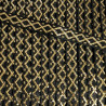 Decorative black and gold ribbon 10mm/25m 247