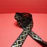 Decorative black and gold ribbon 10mm/25m 247