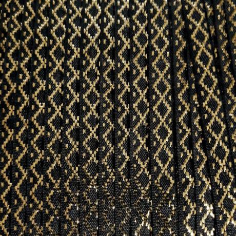 Decorative black and gold ribbon 10mm/25m 247