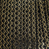 Decorative black and gold ribbon 10mm/25m 247