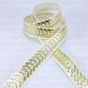 Decorative ecru tape with gold 9mm/1m 1757