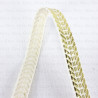 Decorative ecru tape with gold 9mm/1m 1757