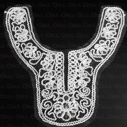 Stylowa aplikacja na tiulu z cekinami-dekolt 1940 Stylowa aplikacja na tiulu z cekinami-dekolt 1940