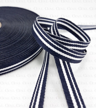 Decorative tape 10mm /1m or 25m navy blue 3068