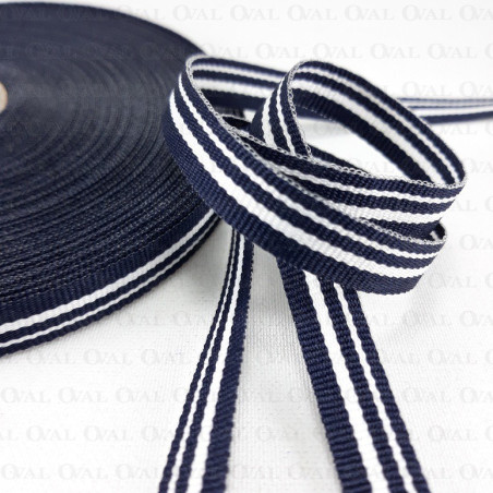 Decorative tape 10mm /1m or 25m navy blue 3068