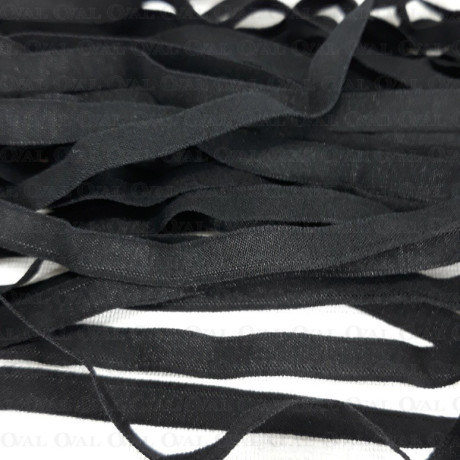 Chiffon elastic 6mm /200m black 2592