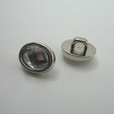 Plastic button, pack of 10 pcs, 8x10 mm, no. 846