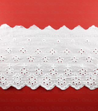 Koronka 110mm/1m haft angielski 2571