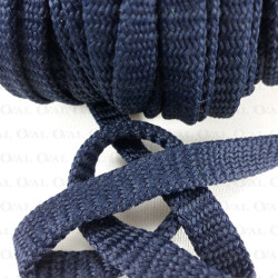 Sznurek poliestrowy płaski granat 12mm/50 m 3074 Sznurek poliestrowy płaski granat 12mm/50 m 3074