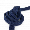 Flat navy polyester cord 12mm/50 m 3074