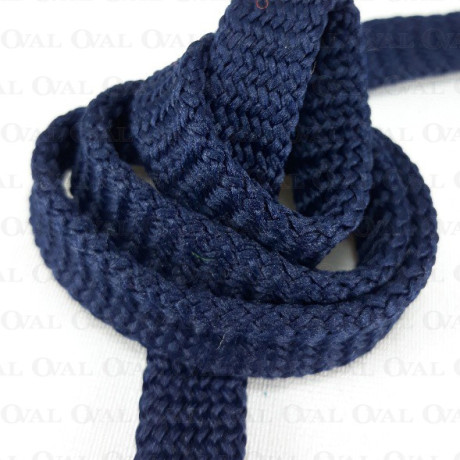 Sznurek poliestrowy płaski granat  12mm/50 m 3074