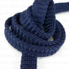 Flat navy polyester cord 12mm/50 m 3074
