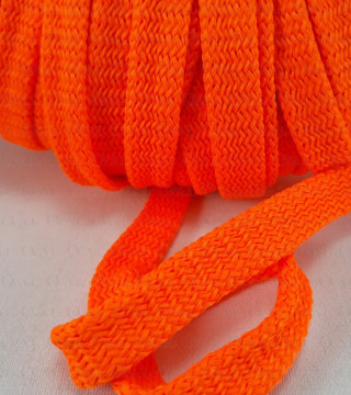 Sznurek poliestrowy płaski ostry pomarańcz  12mm/50 m 3075