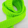 Flat polyester cord sharp green 12mm/50 m 3076