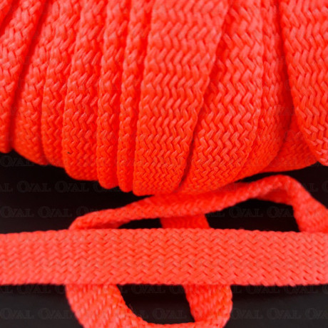 Flat polyester cord sharp pink 12mm/50 m 3077
