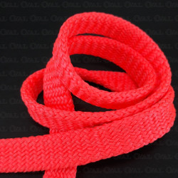 Sznurek poliestrowy płaski ostry róż 12mm/50 m 3077 Sznurek poliestrowy płaski ostry róż 12mm/50 m 3077