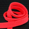 Flat polyester cord sharp pink 12mm/50 m 3077