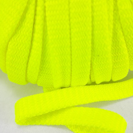 Sznurek poliestrowy płaski ostry żółto -zielony 12mm/50 m 3078 - 15053