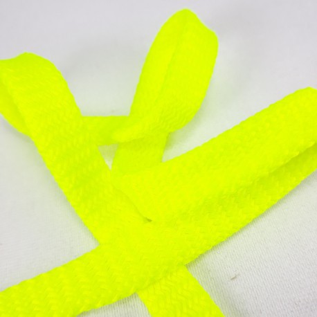 Sznurek poliestrowy płaski ostry żółto -zielony 12mm/50 m 3078 - 15055